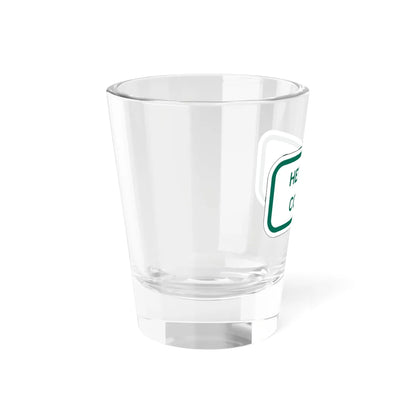 MUTCD-TX R7-202bTP GRN (Texas) (Road Sign) Shot Glass 1.5oz - Go Mug Yourself