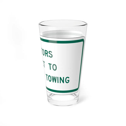 MUTCD-TX R7-8aPT (Texas) (Road Sign) Pint Glass 16oz - Go Mug Yourself