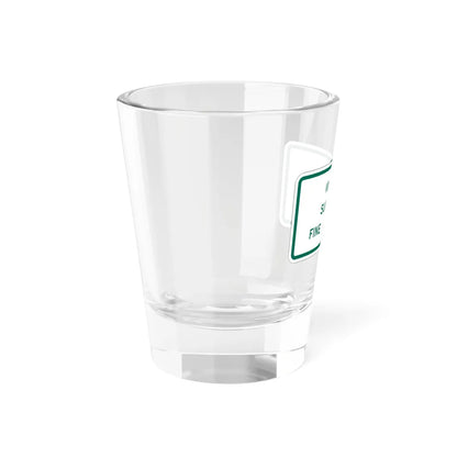 MUTCD-TX R7-8aPT (Texas) (Road Sign) Shot Glass 1.5oz - Go Mug Yourself