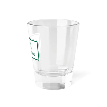 MUTCD-TX R7-8aPT (Texas) (Road Sign) Shot Glass 1.5oz - Go Mug Yourself