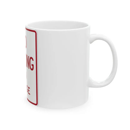 MUTCD-TX R8-1aT (Texas) (Road Sign) White Coffee Mug - Go Mug Yourself