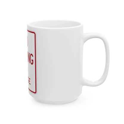 MUTCD-TX R8-1aT (Texas) (Road Sign) White Coffee Mug - Go Mug Yourself