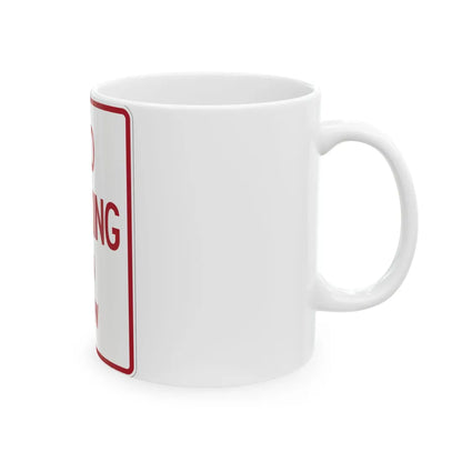 MUTCD-TX R8-1bT (Texas) (Road Sign) White Coffee Mug - Go Mug Yourself