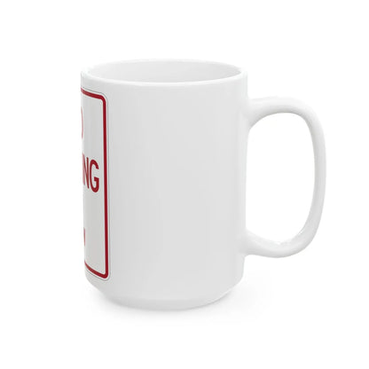 MUTCD-TX R8-1bT (Texas) (Road Sign) White Coffee Mug - Go Mug Yourself