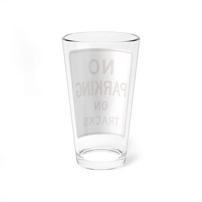 MUTCD-TX R8-1cT (Texas) (Road Sign) Pint Glass 16oz - Go Mug Yourself