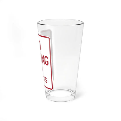 MUTCD-TX R8-1cT (Texas) (Road Sign) Pint Glass 16oz - Go Mug Yourself