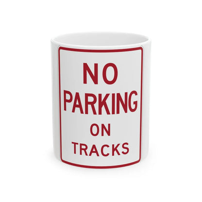 MUTCD-TX R8-1cT (Texas) (Road Sign) White Coffee Mug 11oz - Go Mug Yourself