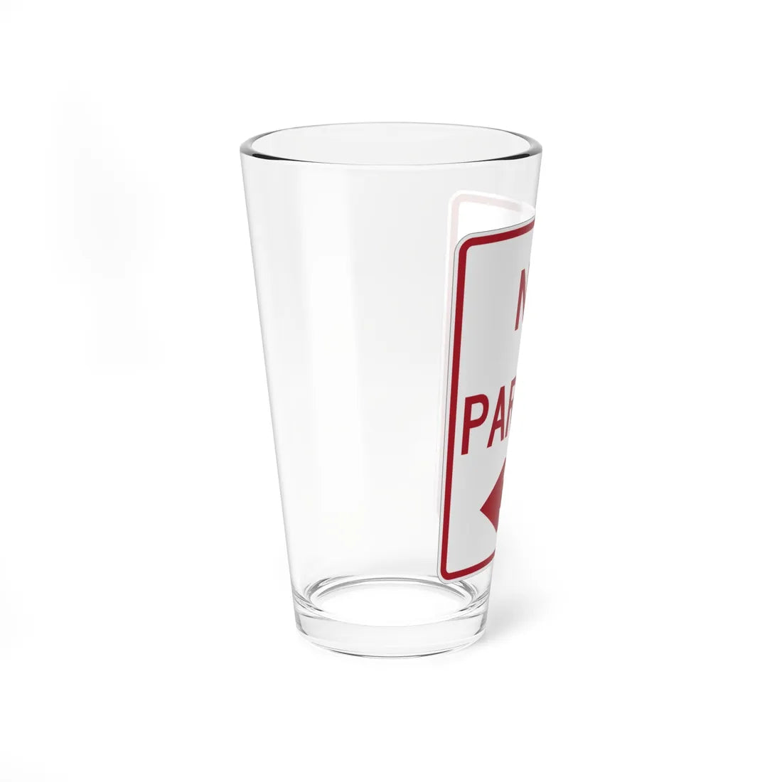MUTCD-TX R8-3aTDBL (Texas) (Road Sign) Pint Glass 16oz - Go Mug Yourself