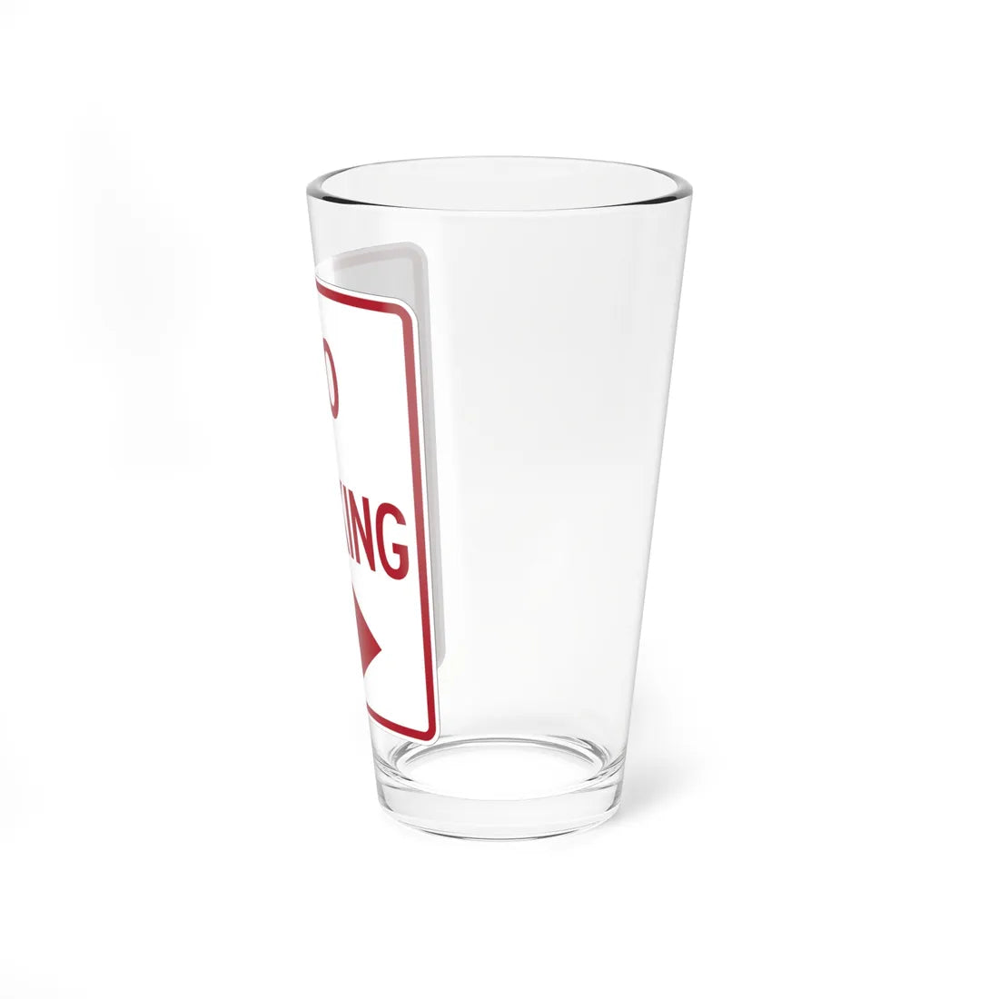MUTCD-TX R8-3aTDBL (Texas) (Road Sign) Pint Glass 16oz - Go Mug Yourself