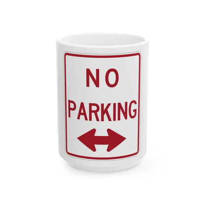 MUTCD-TX R8-3aTDBL (Texas) (Road Sign) White Coffee Mug 15oz - Go Mug Yourself