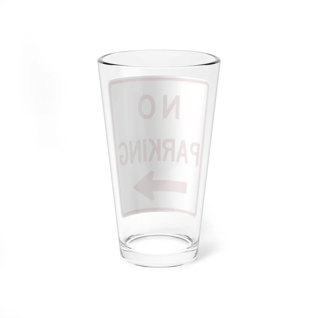 MUTCD-TX R8-3aTR (Texas) (Road Sign) Pint Glass 16oz - Go Mug Yourself