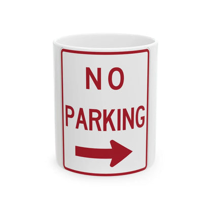 MUTCD-TX R8-3aTR (Texas) (Road Sign) White Coffee Mug 11oz - Go Mug Yourself