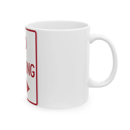 MUTCD-TX R8-3aTR (Texas) (Road Sign) White Coffee Mug - Go Mug Yourself