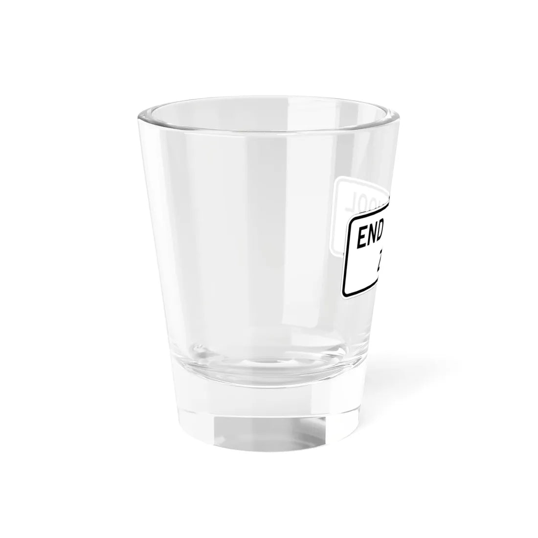 MUTCD-TX S5-2aTP (Texas) (Road Sign) Shot Glass 1.5oz - Go Mug Yourself