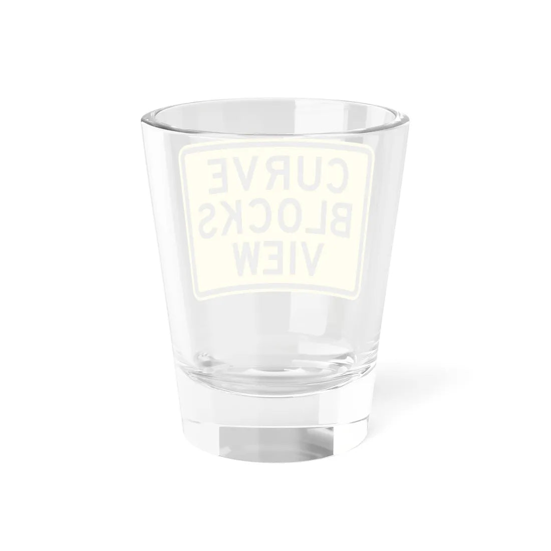 MUTCD-TX W1-11TP (Texas) (Road Sign) Shot Glass 1.5oz - Go Mug Yourself