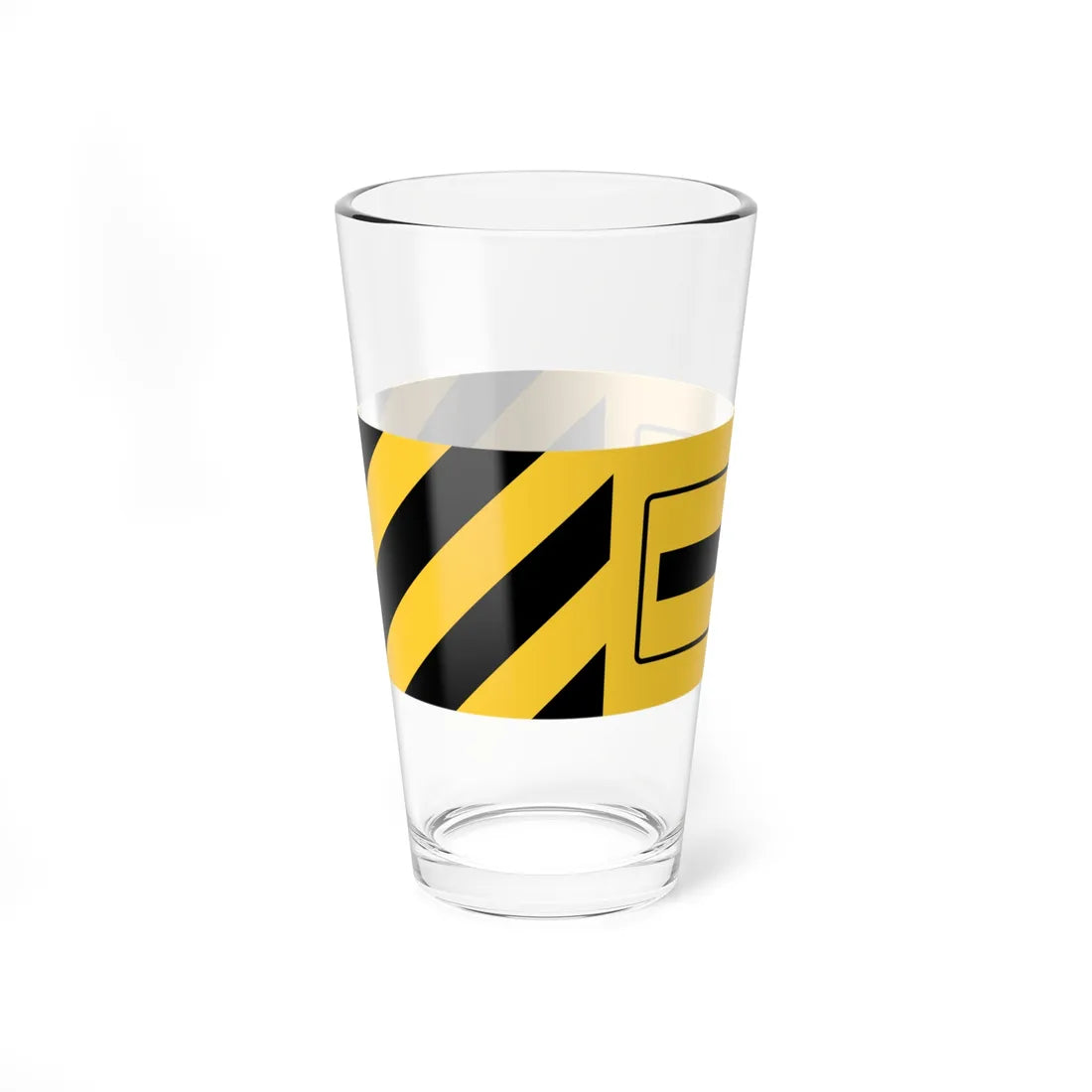 MUTCD-TX W1-9T-R (Texas) (Road Sign) Pint Glass 16oz - Go Mug Yourself