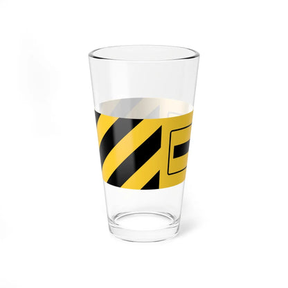 MUTCD-TX W1-9T-R (Texas) (Road Sign) Pint Glass 16oz - Go Mug Yourself