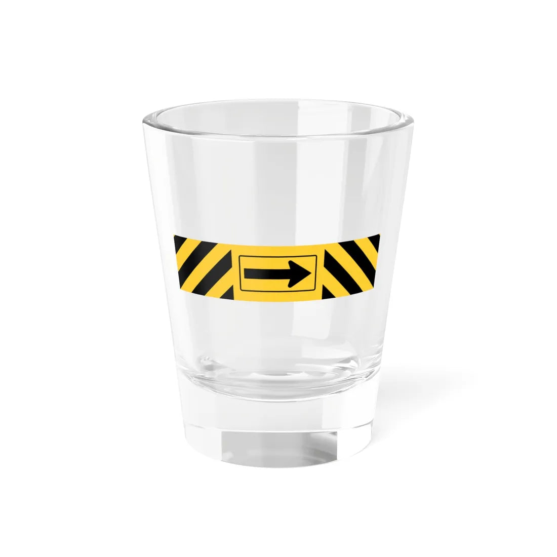 MUTCD-TX W1-9T-R (Texas) (Road Sign) Shot Glass 1.5oz 1.5oz - Go Mug Yourself