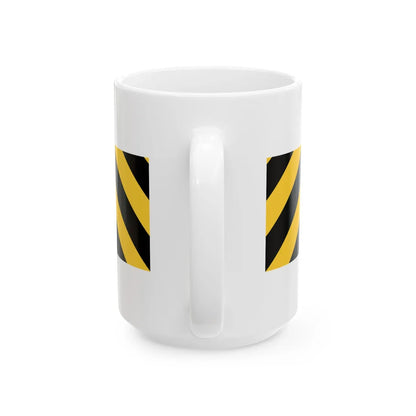 MUTCD-TX W1-9T-R (Texas) (Road Sign) White Coffee Mug - Go Mug Yourself