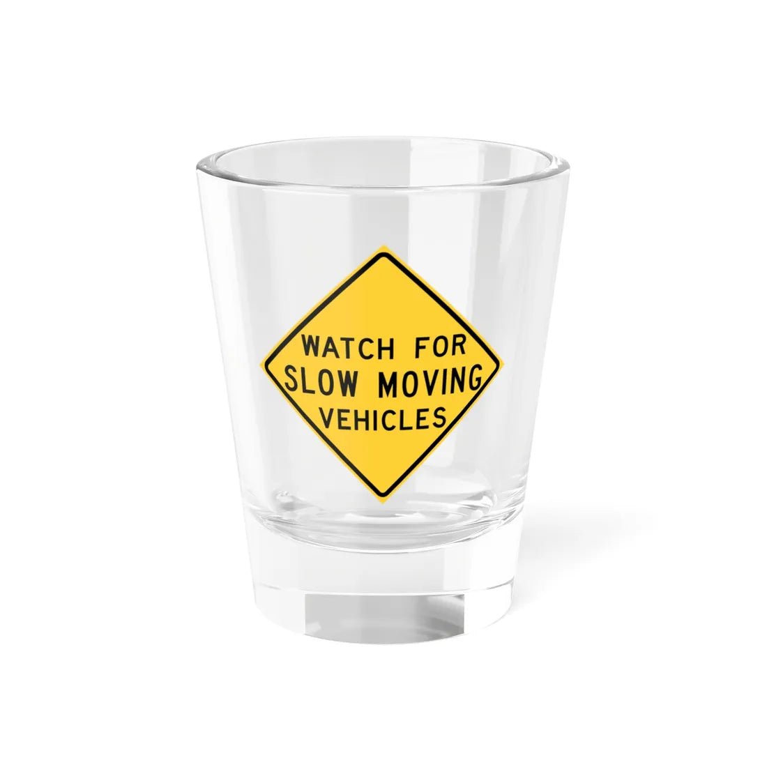 MUTCD-TX W11-15cT (Texas) (Road Sign) Shot Glass 1.5oz 1.5oz - Go Mug Yourself