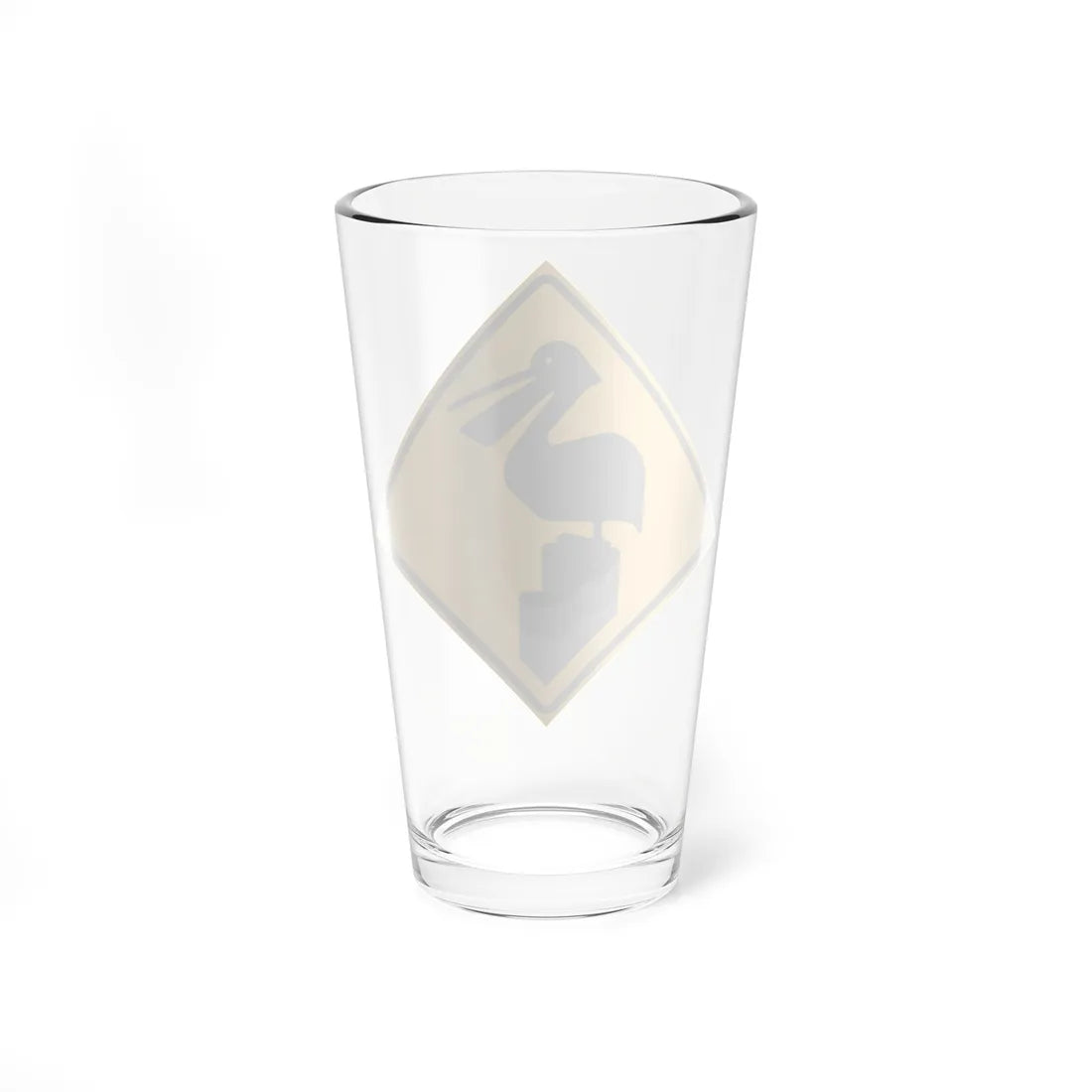 MUTCD-TX W11-26T (Texas) (Road Sign) Pint Glass 16oz - Go Mug Yourself