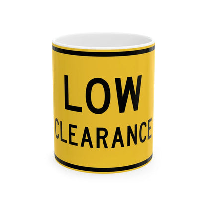MUTCD-TX W12-2TP (Texas) (Road Sign) White Coffee Mug 11oz - Go Mug Yourself