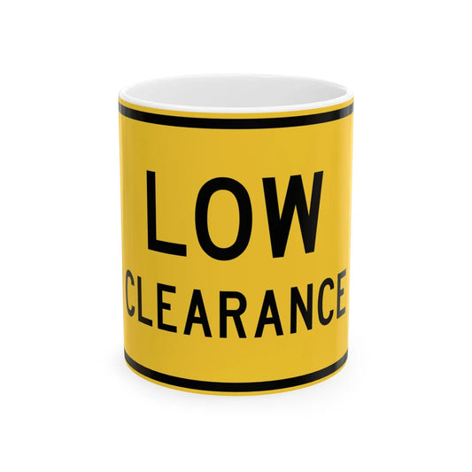 MUTCD-TX W12-2TP (Texas) (Road Sign) White Coffee Mug 11oz - Go Mug Yourself