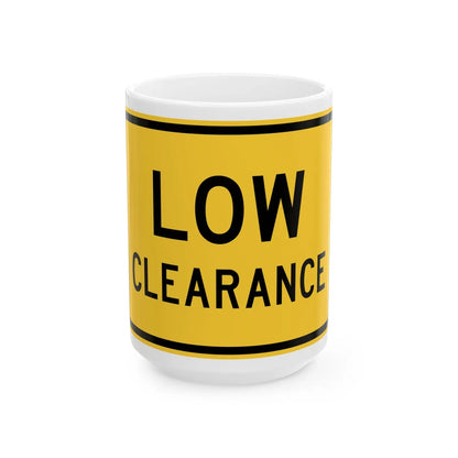 MUTCD-TX W12-2TP (Texas) (Road Sign) White Coffee Mug 15oz - Go Mug Yourself