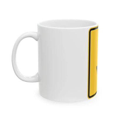 MUTCD-TX W12-3TP (Texas) (Road Sign) White Coffee Mug - Go Mug Yourself