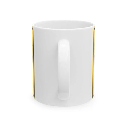 MUTCD-TX W12-4T (Texas) (Road Sign) White Coffee Mug - Go Mug Yourself