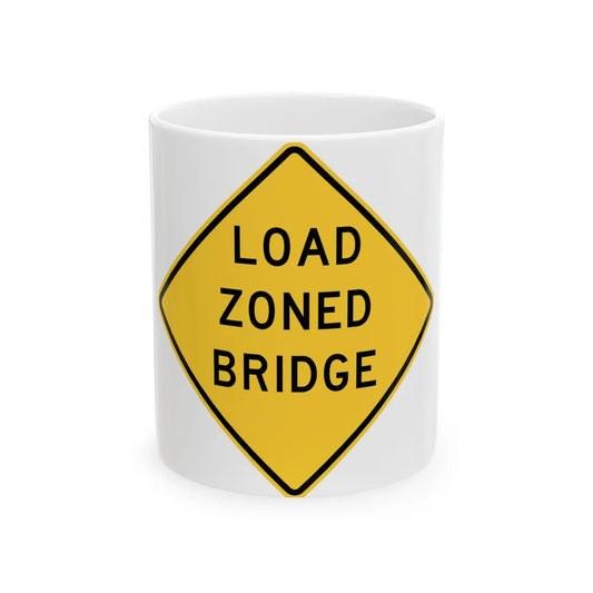 MUTCD-TX W12-5T (Texas) (Road Sign) White Coffee Mug 11oz - Go Mug Yourself