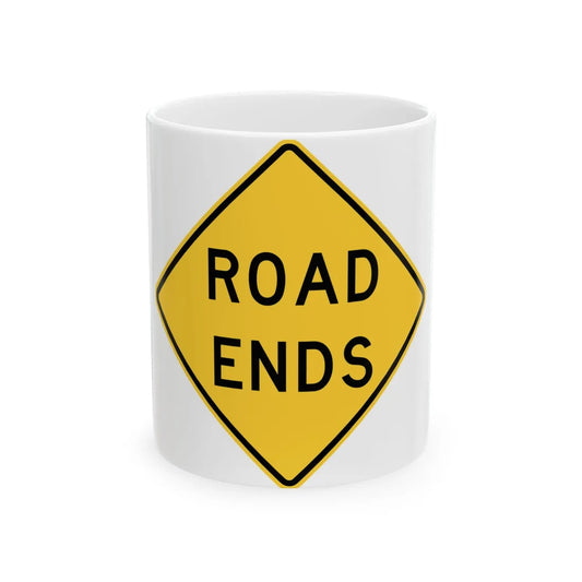 MUTCD-TX W14-1T (Texas) (Road Sign) White Coffee Mug 11oz - Go Mug Yourself