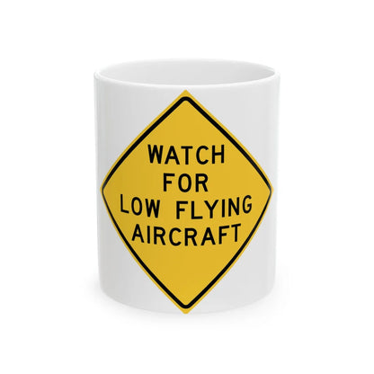 MUTCD-TX W17-10T (Texas) (Road Sign) White Coffee Mug 11oz - Go Mug Yourself