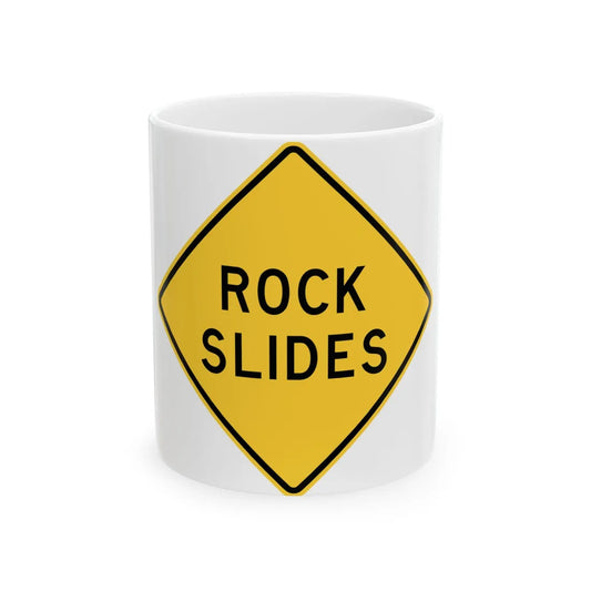 MUTCD-TX W17-11T (Texas) (Road Sign) White Coffee Mug 11oz - Go Mug Yourself