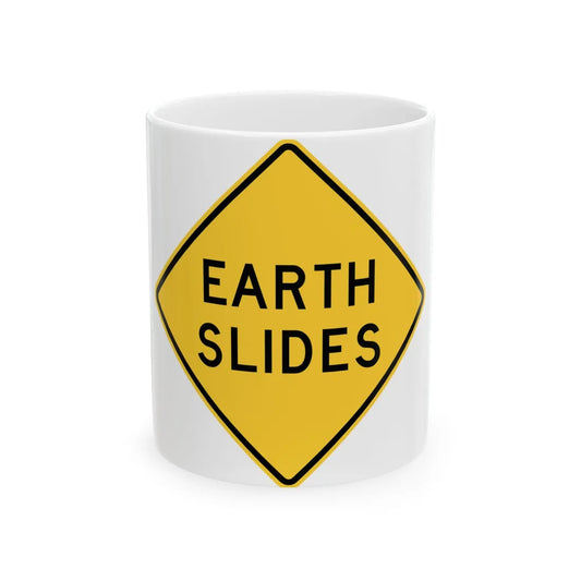 MUTCD-TX W17-12T (Texas) (Road Sign) White Coffee Mug 11oz - Go Mug Yourself