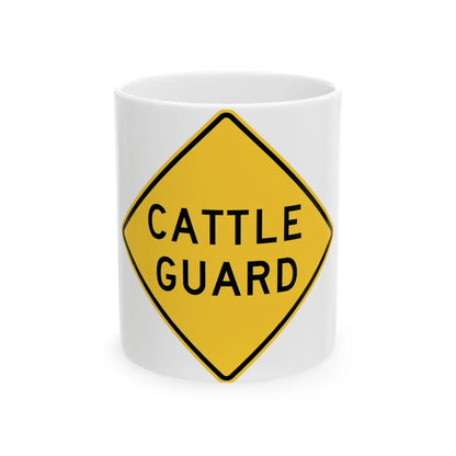 MUTCD-TX W17-4T (Texas) (Road Sign) White Coffee Mug 11oz - Go Mug Yourself
