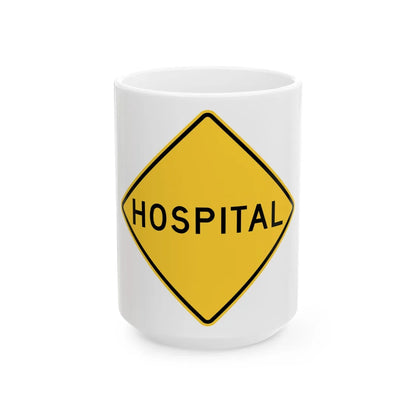 MUTCD-TX W17-5T (Texas) (Road Sign) White Coffee Mug 15oz - Go Mug Yourself