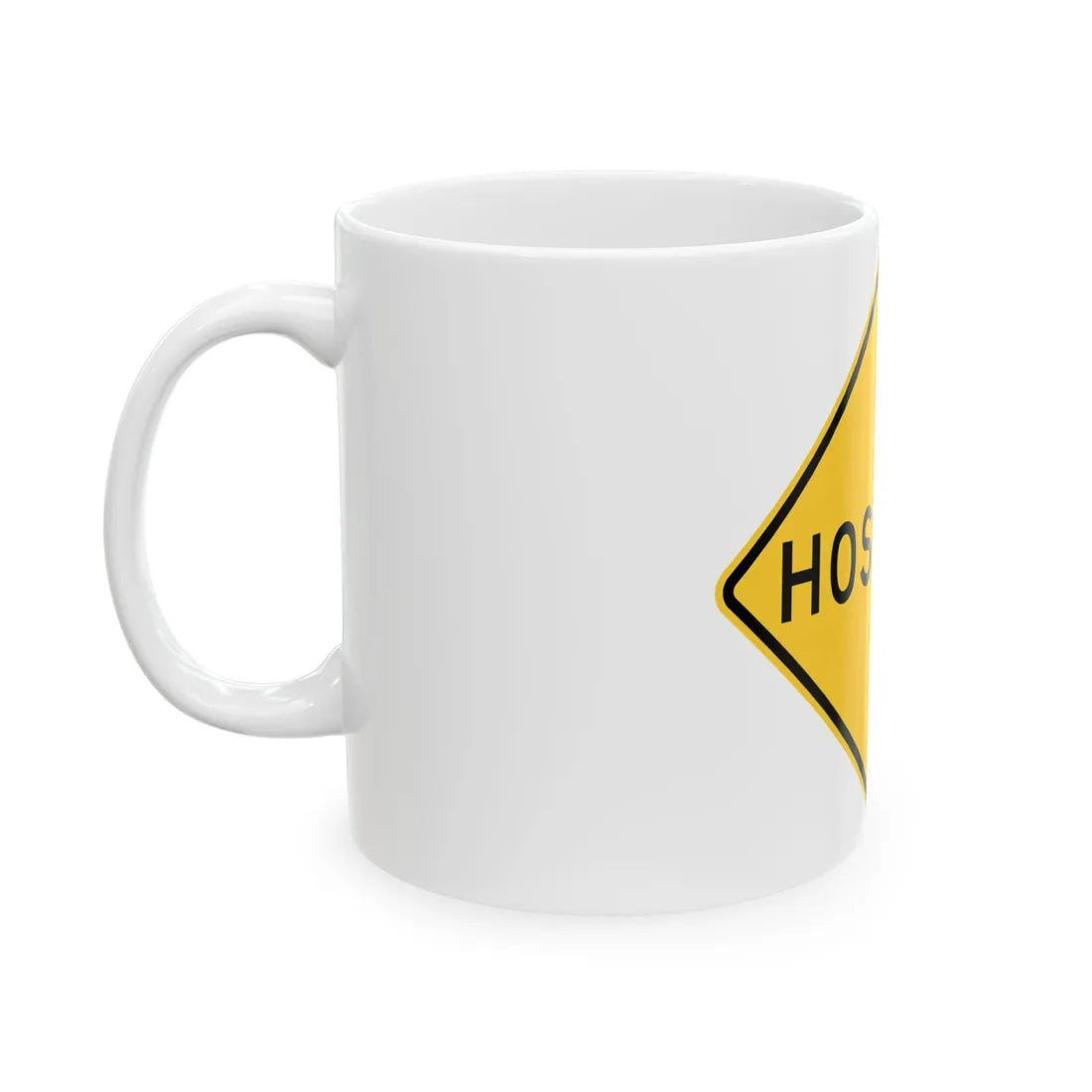 MUTCD-TX W17-5T (Texas) (Road Sign) White Coffee Mug - Go Mug Yourself