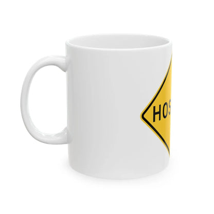 MUTCD-TX W17-5T (Texas) (Road Sign) White Coffee Mug - Go Mug Yourself