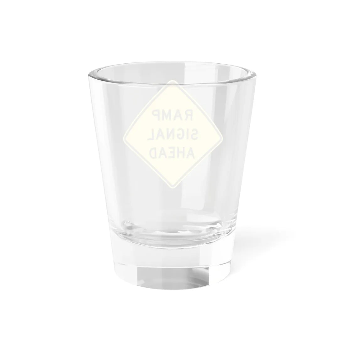 MUTCD-TX W3-7aT (Texas) (Road Sign) Shot Glass 1.5oz - Go Mug Yourself