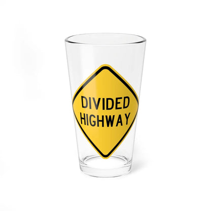 MUTCD-TX W6-1aT (Texas) (Road Sign) Pint Glass 16oz 16oz - Go Mug Yourself
