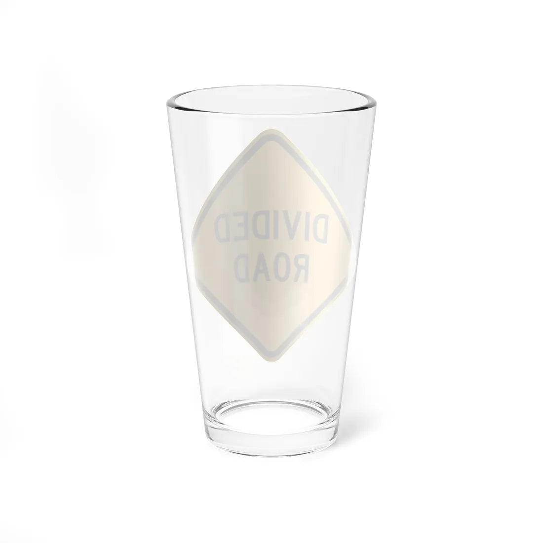 MUTCD-TX W6-1bT (Texas) (Road Sign) Pint Glass 16oz - Go Mug Yourself