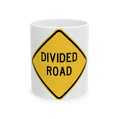 MUTCD-TX W6-1bT (Texas) (Road Sign) White Coffee Mug 11oz - Go Mug Yourself