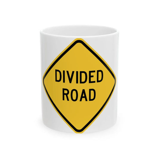 MUTCD-TX W6-1bT (Texas) (Road Sign) White Coffee Mug 11oz - Go Mug Yourself