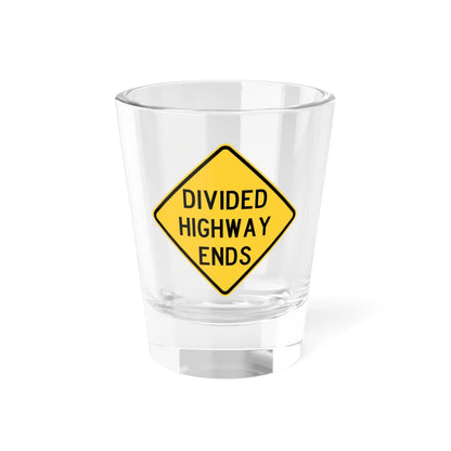 MUTCD-TX W6-2aT (Texas) (Road Sign) Shot Glass 1.5oz 1.5oz - Go Mug Yourself