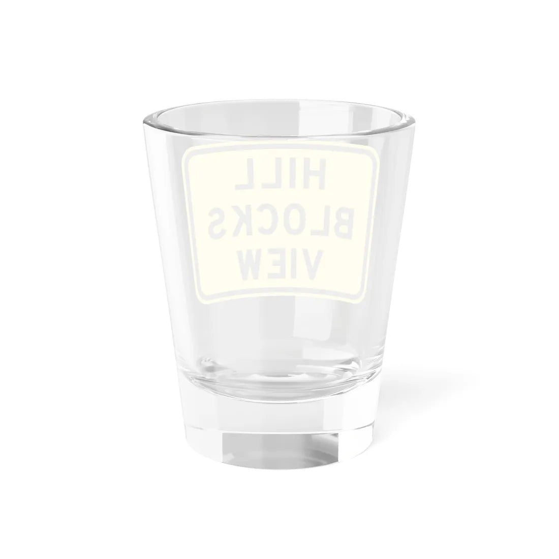 MUTCD-TX W7-6TP (Texas) (Road Sign) Shot Glass 1.5oz - Go Mug Yourself