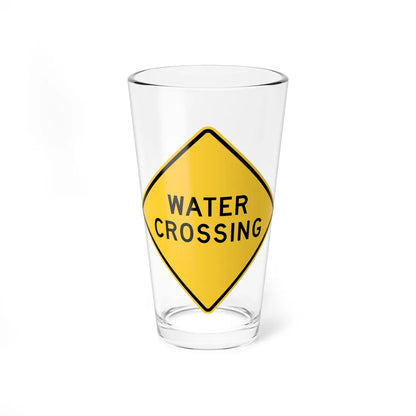 MUTCD-TX W8-18aT (Texas) (Road Sign) Pint Glass 16oz 16oz - Go Mug Yourself