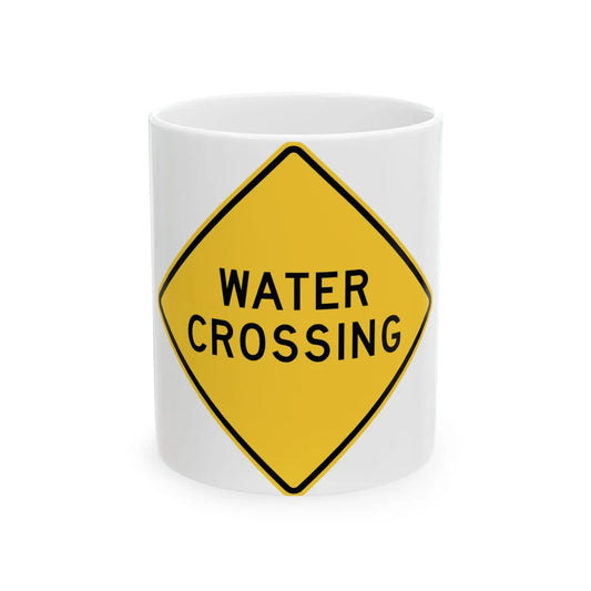 MUTCD-TX W8-18aT (Texas) (Road Sign) White Coffee Mug 11oz - Go Mug Yourself