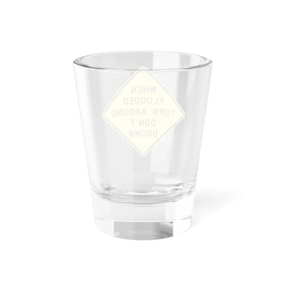 MUTCD-TX W8-18bT (Texas) (Road Sign) Shot Glass 1.5oz - Go Mug Yourself