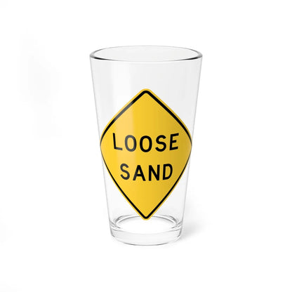 MUTCD-TX W8-7aT (Texas) (Road Sign) Pint Glass 16oz 16oz - Go Mug Yourself